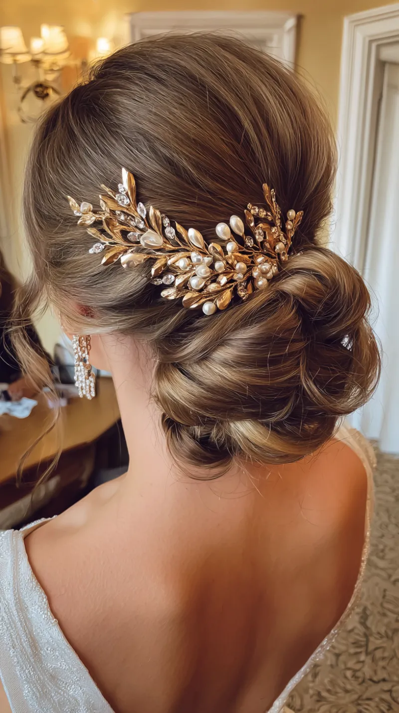 Golden Threads and Glossy Waves: Turkish Bridal Hair Details Any Bride Can Borrow